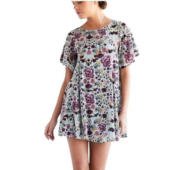 Urban outfitters Kimchi Blue Multicolor Floral Medium Dress - Picture 1 of 8